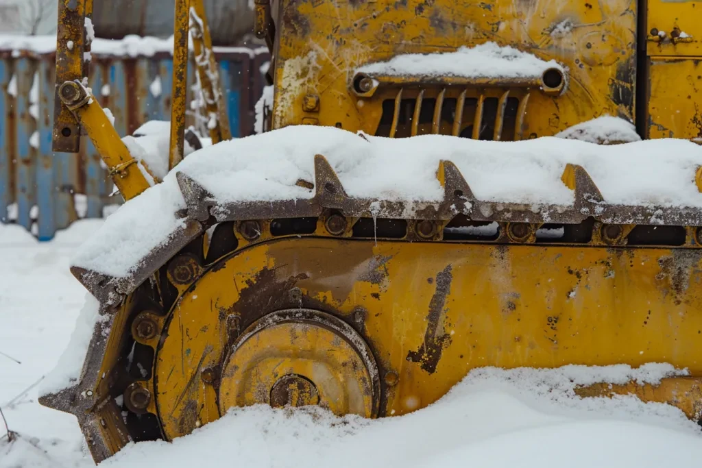 three legged yellow iron arm