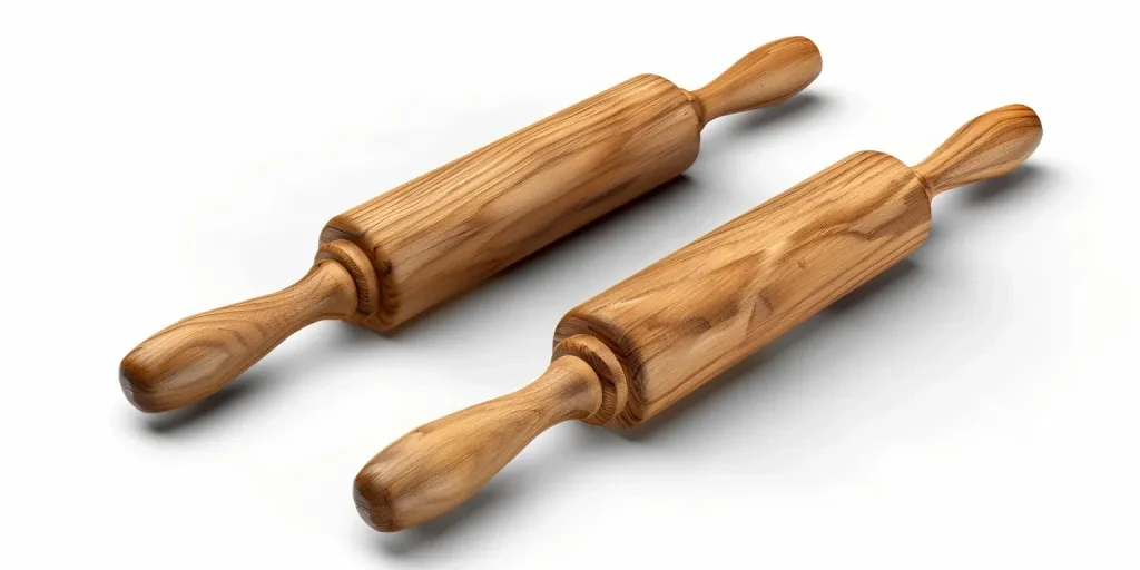 Wooden roller for dough