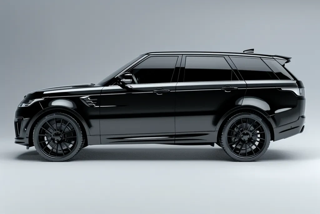 an all black range rover sport