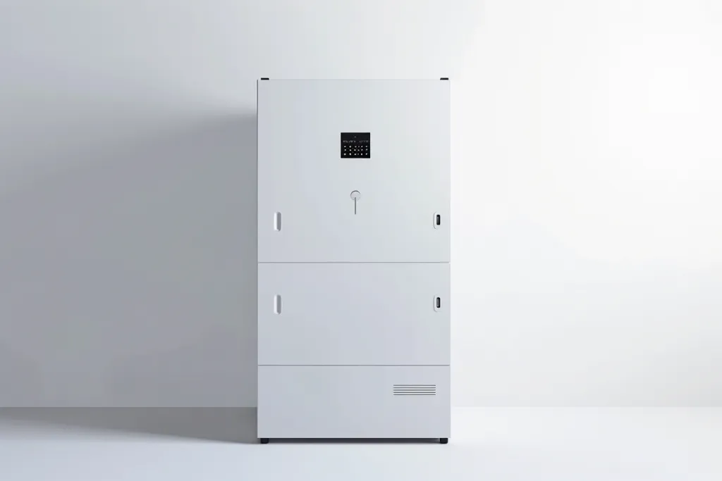 an energy storage system for home use, white background