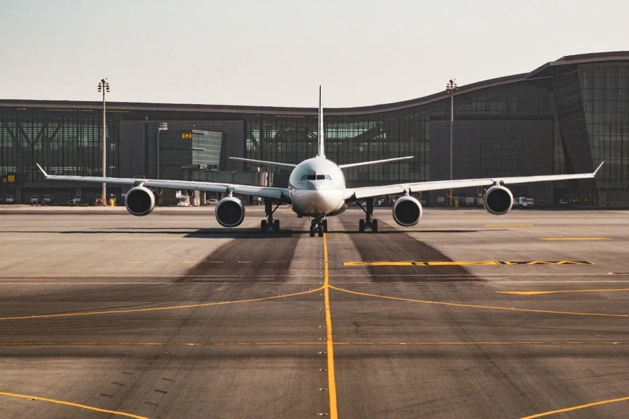 at the airport