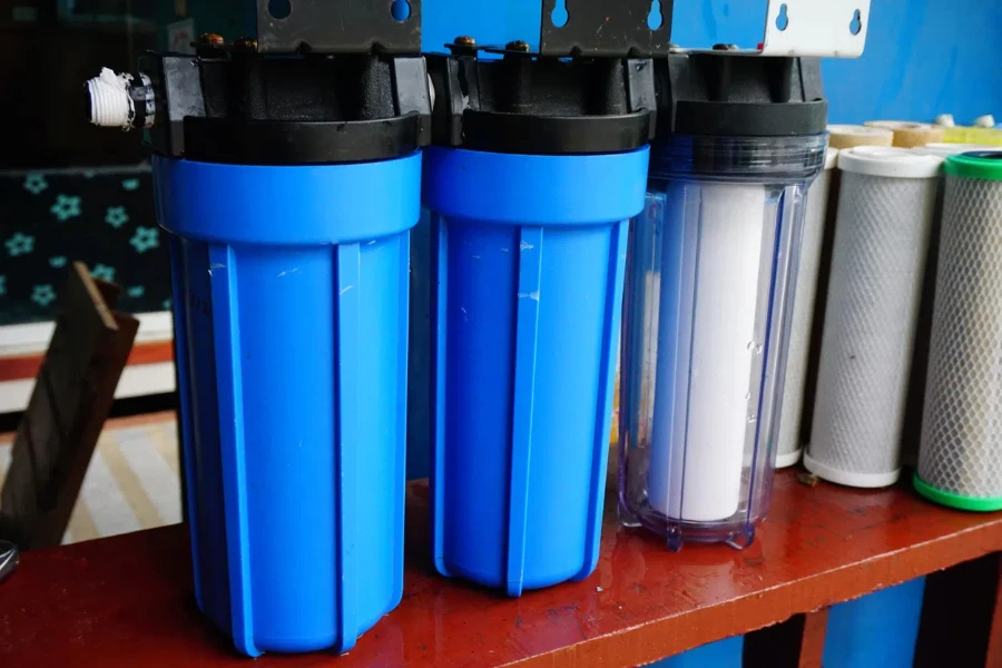 blue filter cartridges