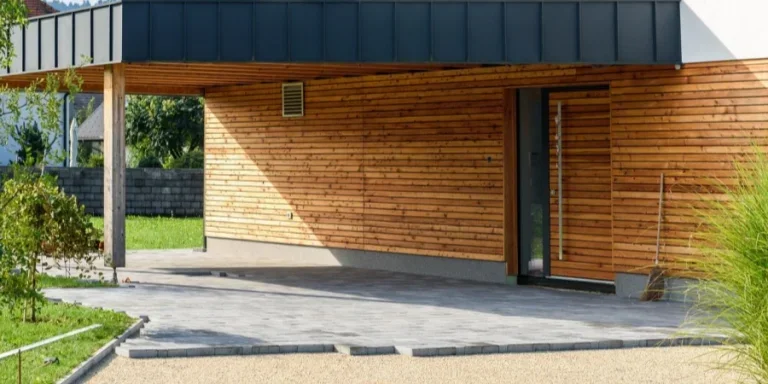 carport on residential home