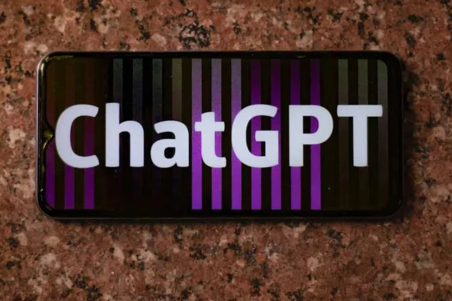 ChatGPT on a mobile phone