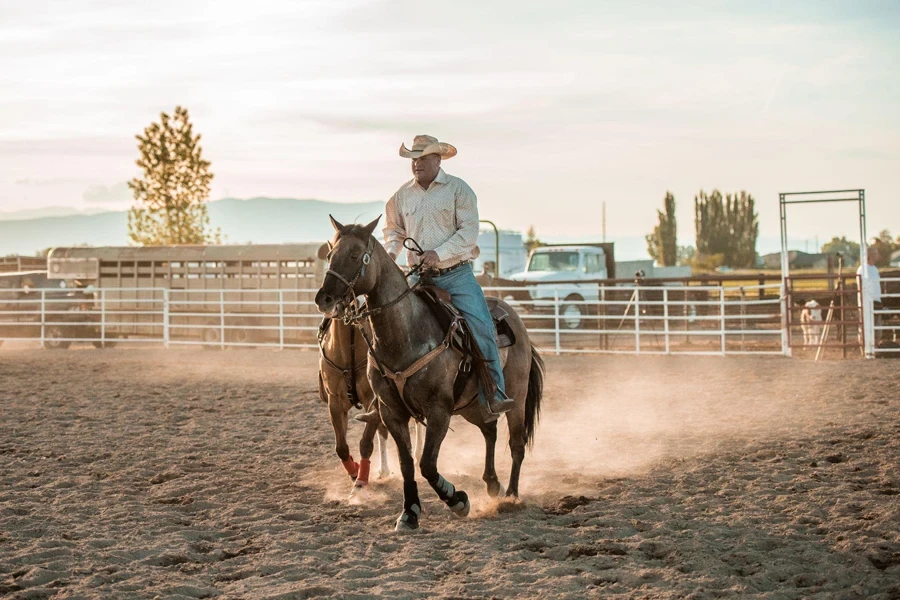 cowboy horseback riding