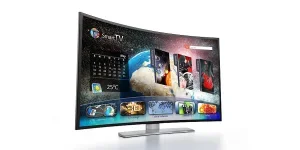 televisor inteligente curvo