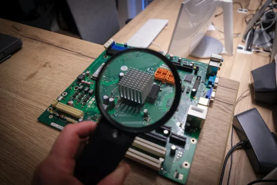 a computer mainboard