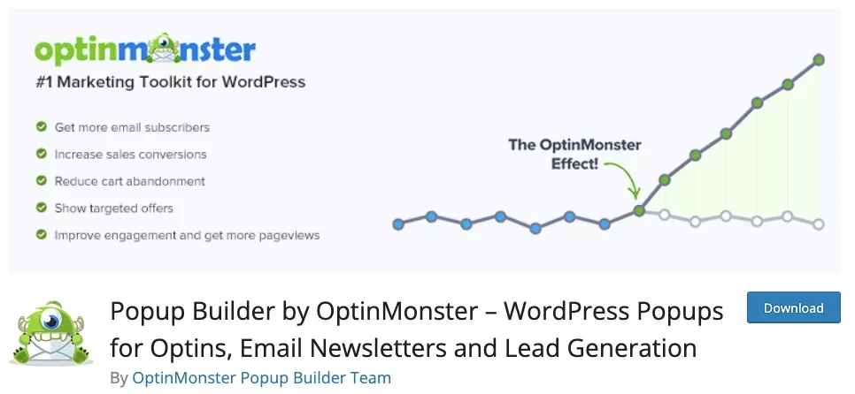 WordPress popup plugins - OptinMonster