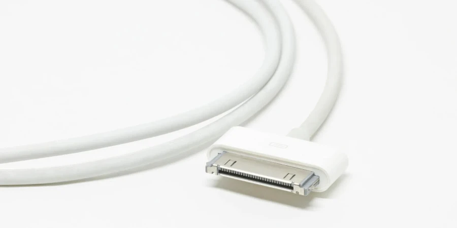 White USB Cable in Close-up Photography