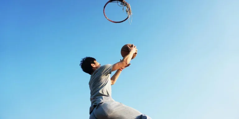 Man Dunking the Ball