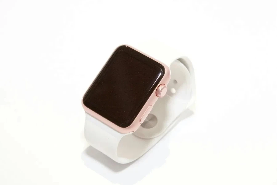 Kipochi cha Rose Gold Aluminium Apple Watch