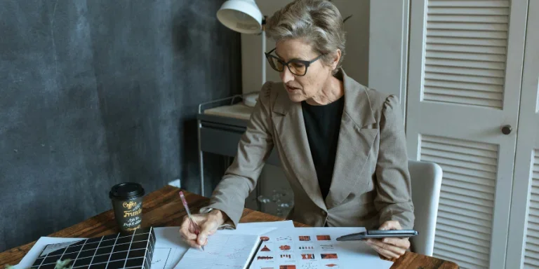 senior female manager in formal outfit