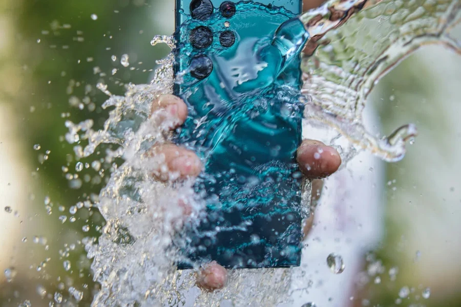 Splash of Water on a phone