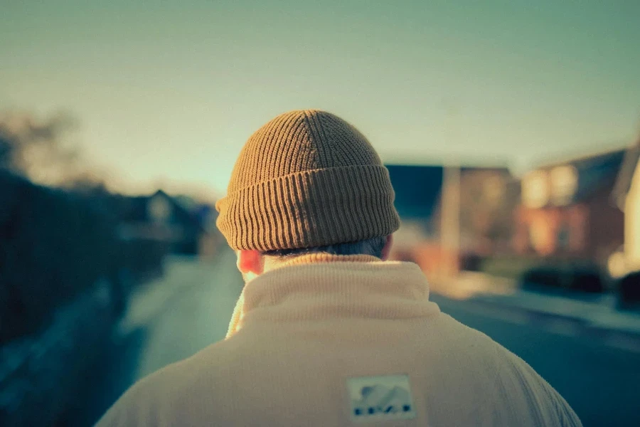 Man Wearing a Beanie