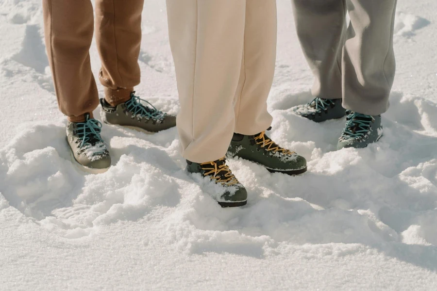 Person Standing on the White Snow