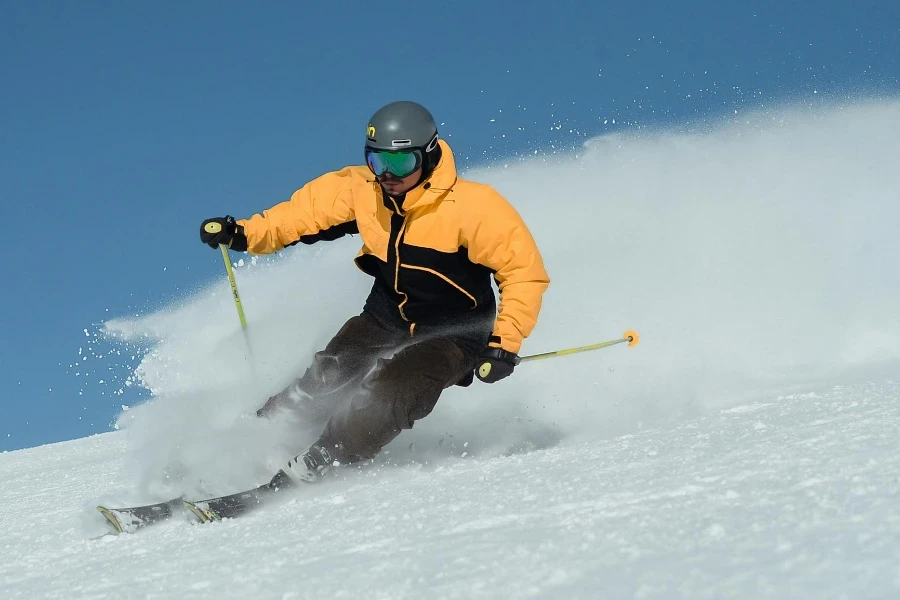 Woman Using Ski