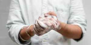 Person Washing Hands