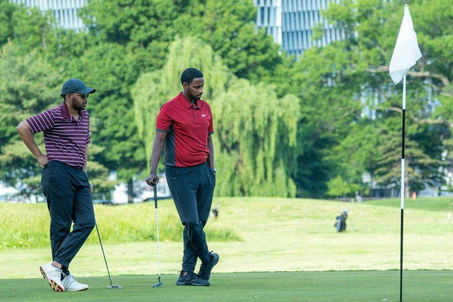 Men Playing a Game of Golf