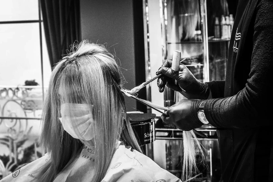 Photo of a Woman in Salon