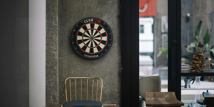 Black and White Dartboard