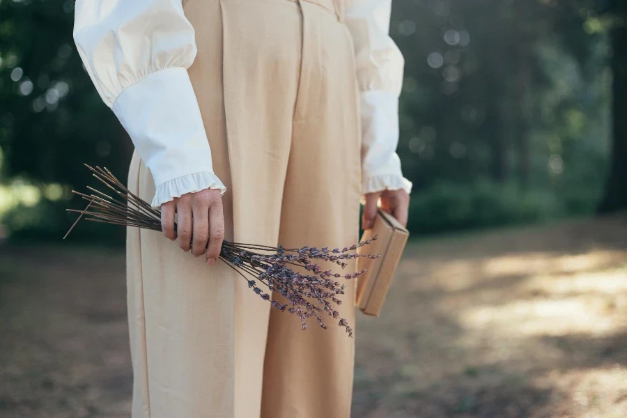 Woman Wearing Old-Fashioned Clothing