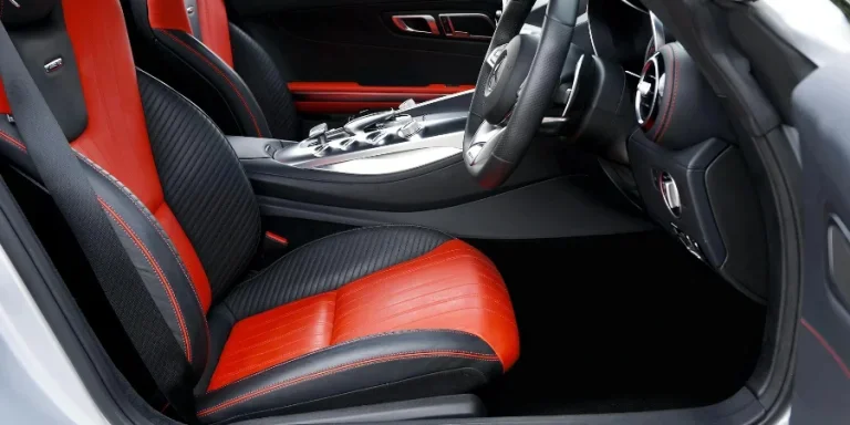 funda de asiento roja