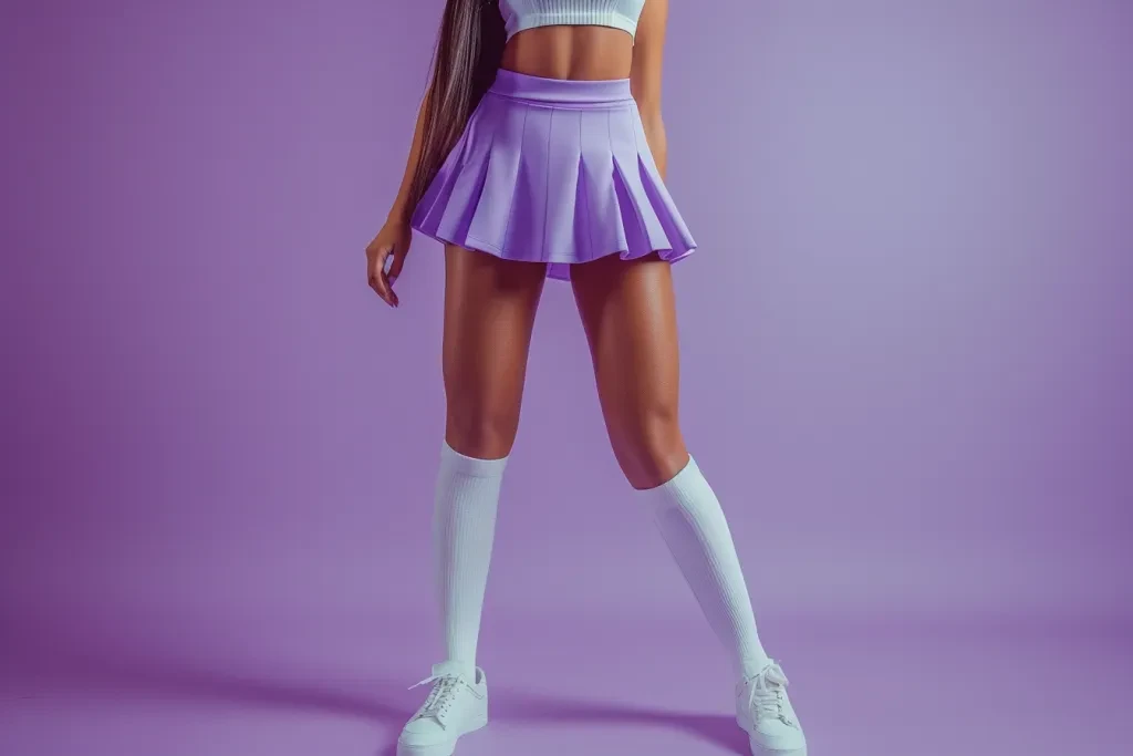 skort in purple