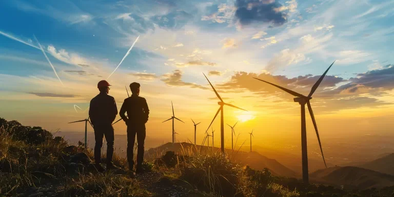 symbolizing the collaboration between renewable energy