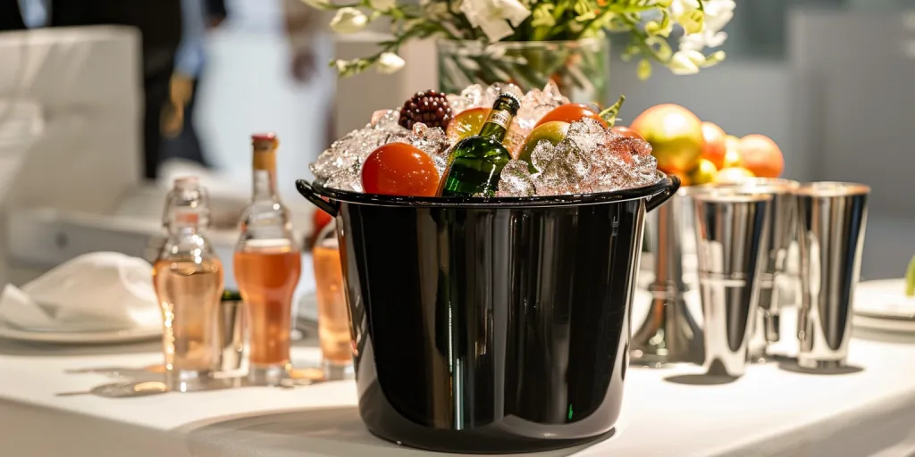 the black ice bucket with handle