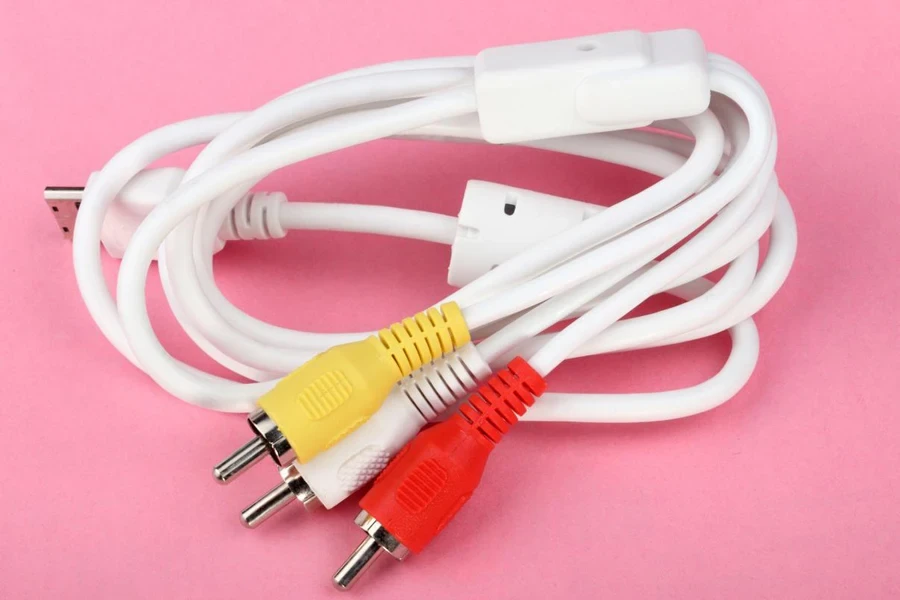 the speaker cable