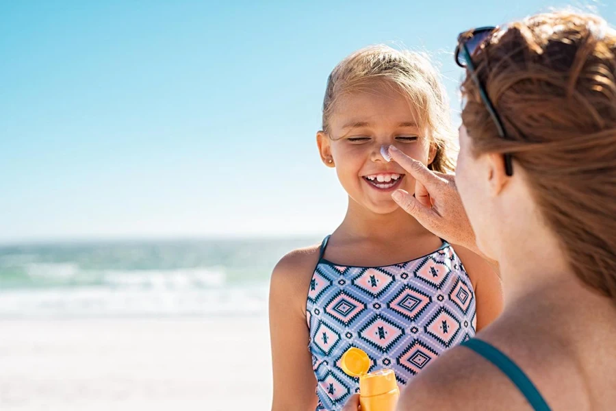 the sunscreen