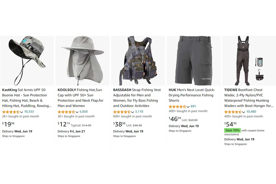 top-selling fishing wear