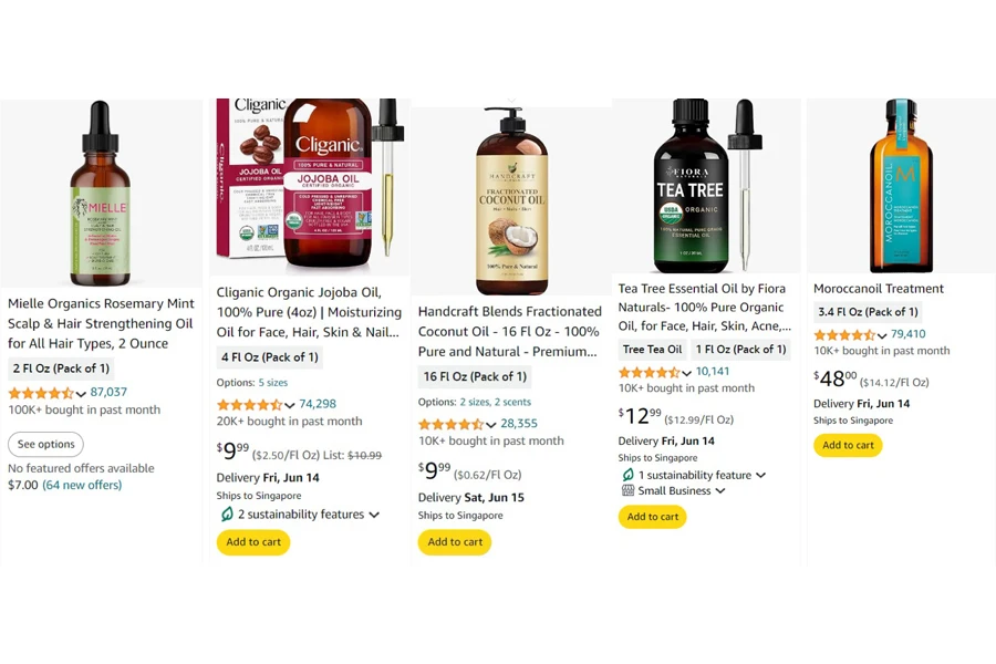 top-selling hair essential oils