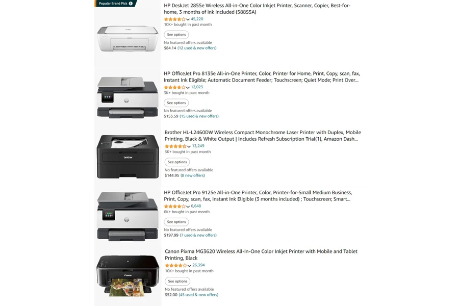 top-selling printers