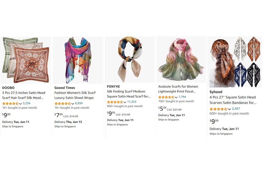 top-selling silk scarves