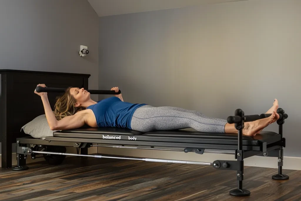 woman doing pilates