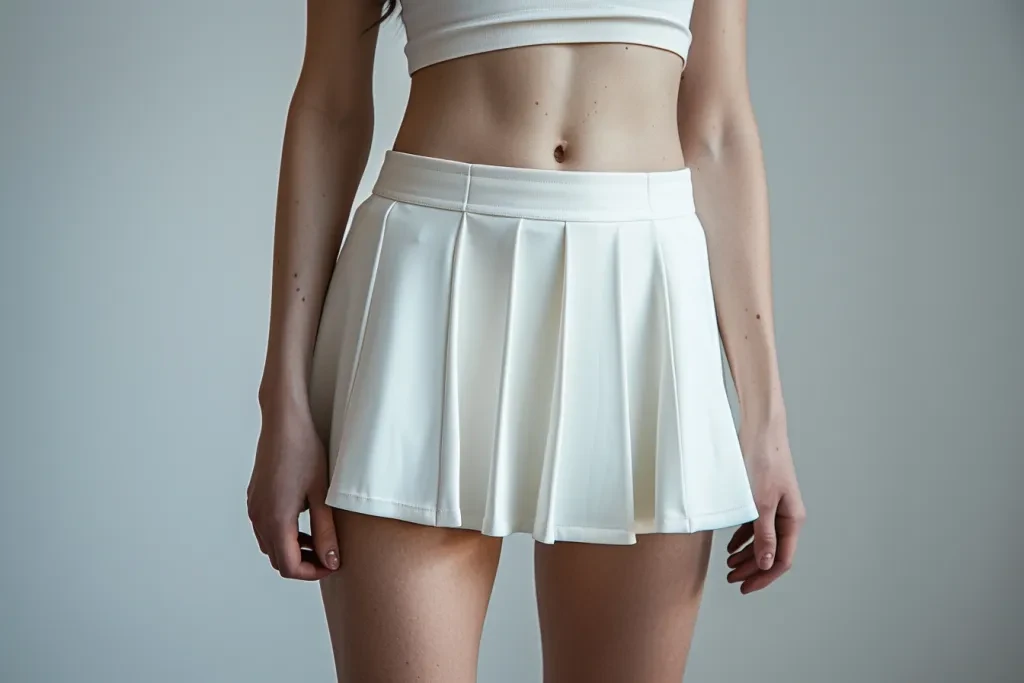 women's white skort