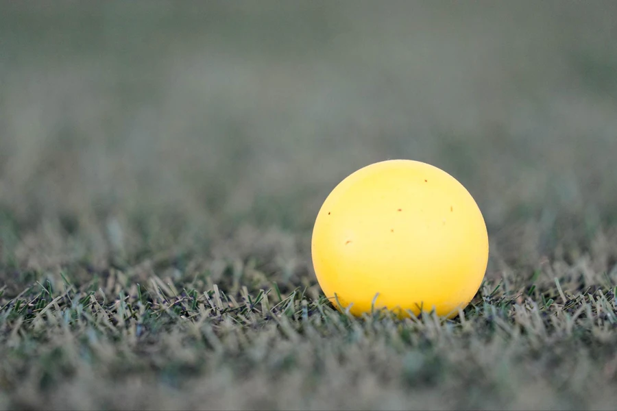 yellow ball on the field