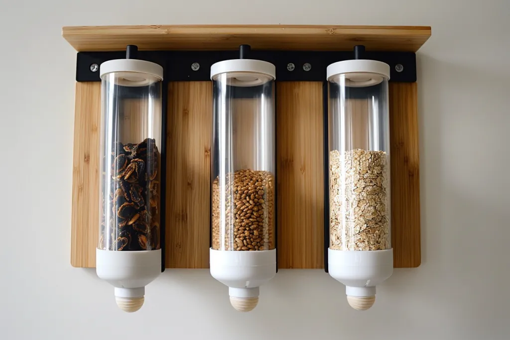 3 wave fl clip on cereal wall drink storage
