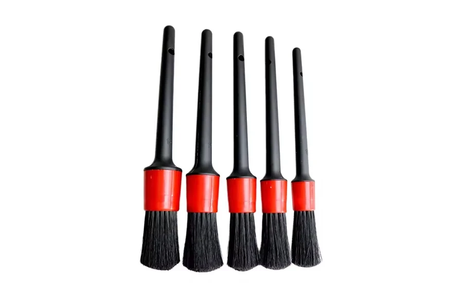 5pcs Car Detailing Brush Auto Cleaning Car Cleaning Detailing Set Dashboard Air Outlet Clean Brush Tools Car Wash Accessories