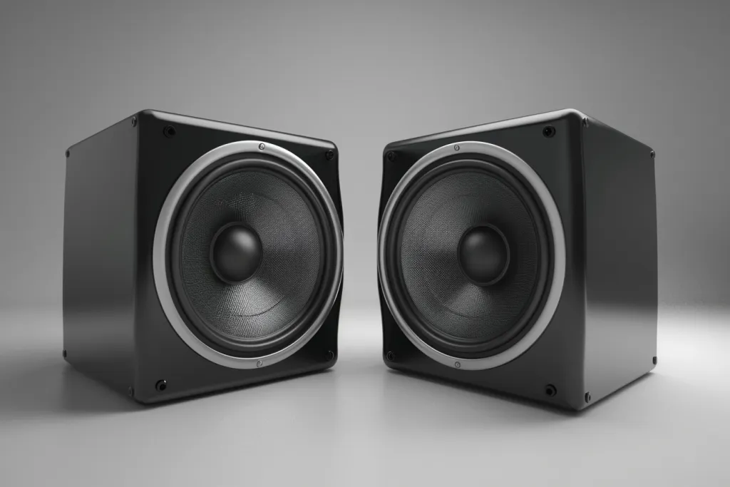 8 inch speaker, high end subwoofers with plain black color