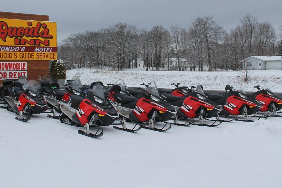 A rental business for snowmobiles