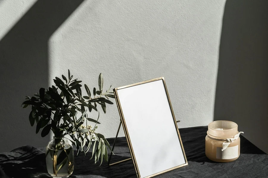 An Empty Photo Frame on a Table