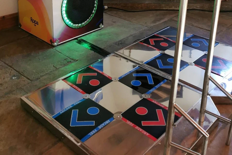 An extra large arcade pad for two players