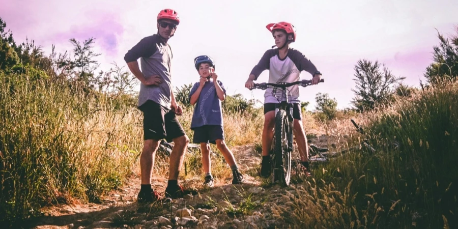 Bike Riding Black Hardtail Mountain Bike