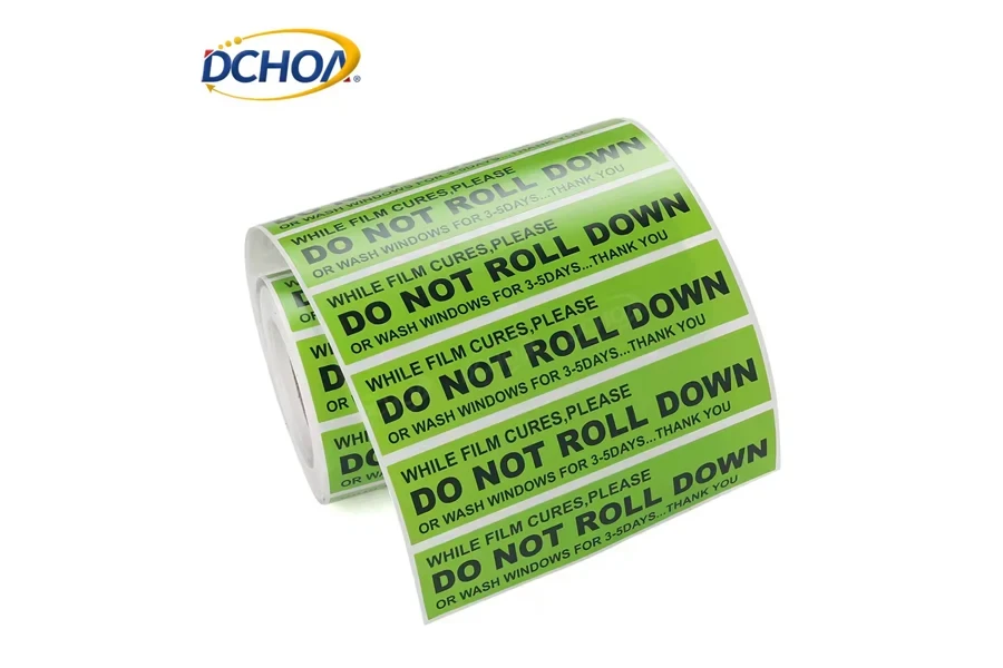 Car Sticker DO NOT ROLL DOWN Warning Label Window Safety Mark Reflective Tape Stickers