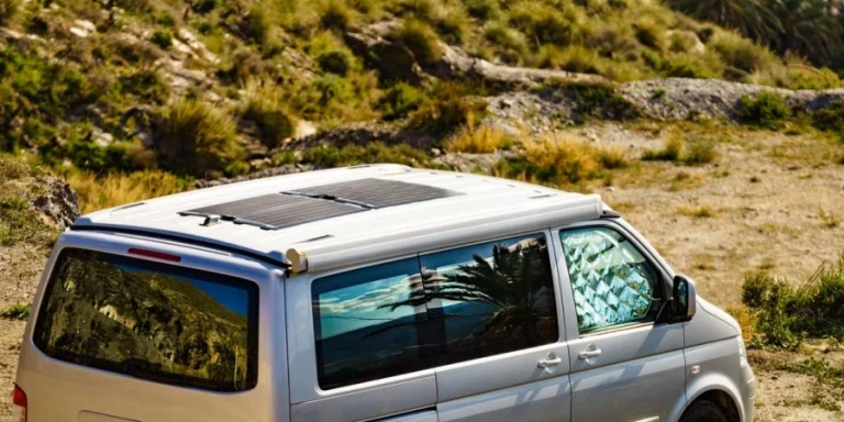 Camping caravane dans la nature