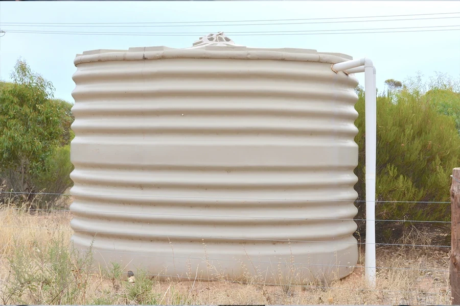 Collecting water in the outback