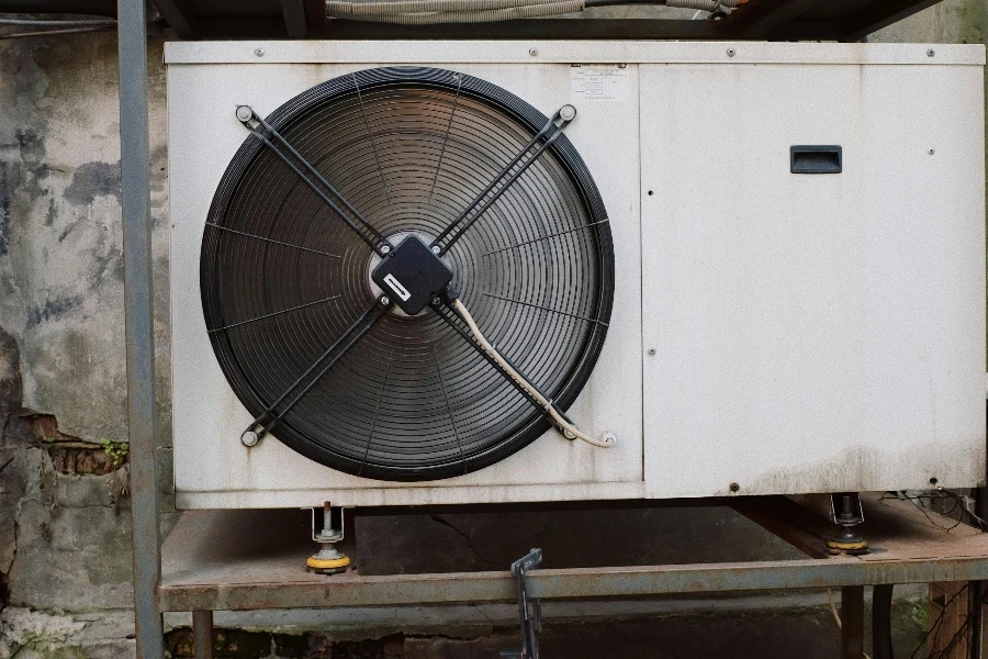 Compressors in white casings running on full power