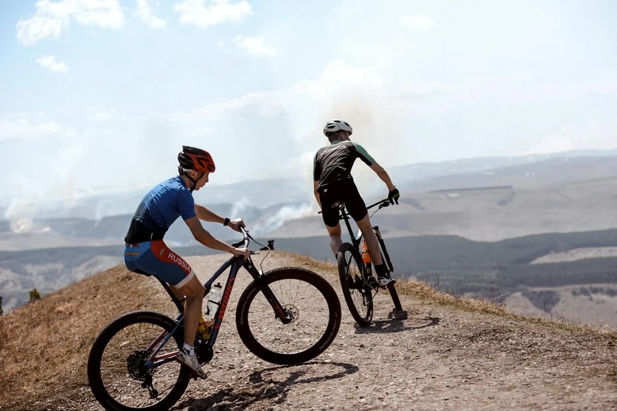 Cyclists on Hill